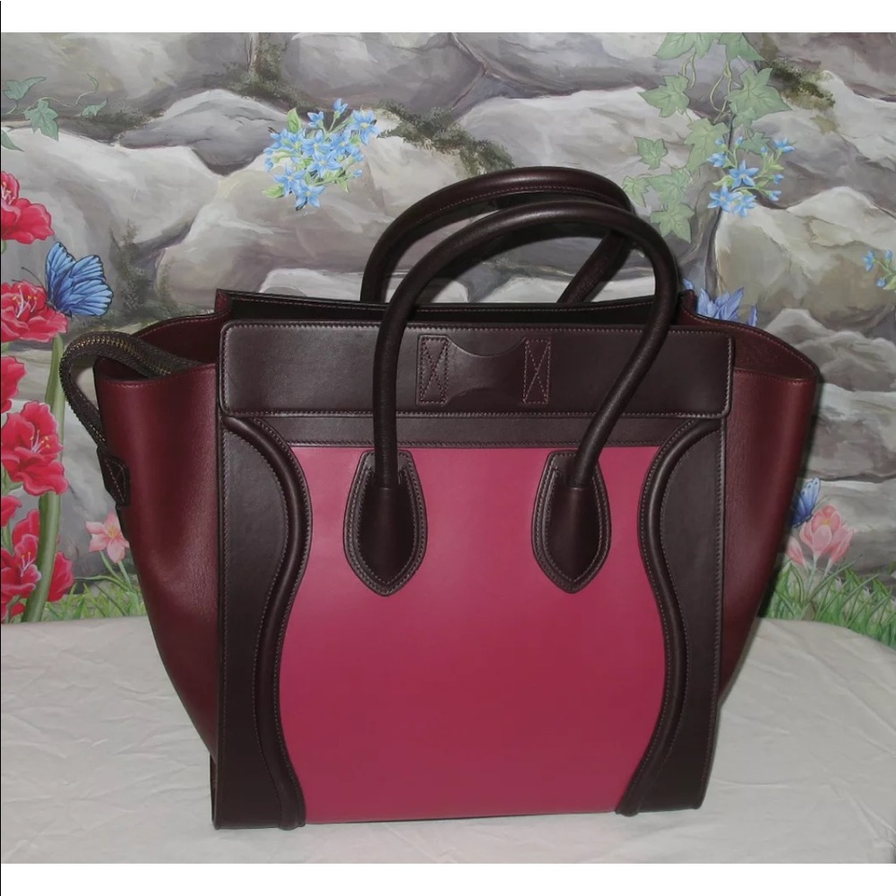 CELINE Tri-color Mini Luggage Tote